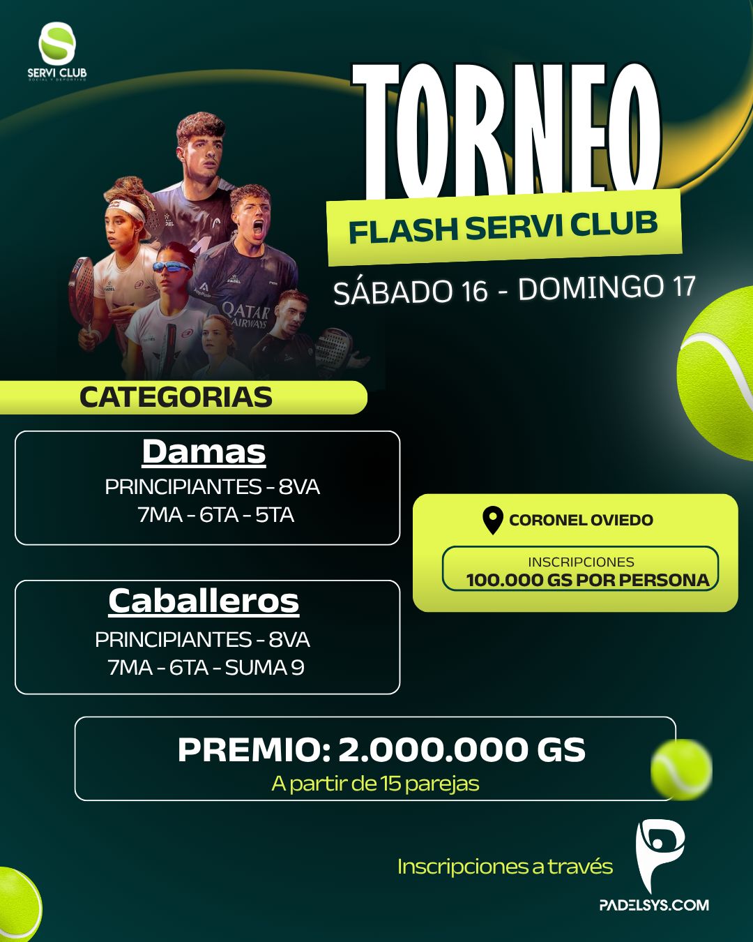 TORNEO FLASH SERVI CLUB